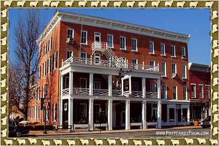 golden lamb inn lebanon ohio postcard golden lamb inn 432x288