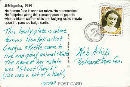 All images Copyright &copy; 1997 - 2000 WriteLine. All Rights Reserved. Georgia O'Keeffe