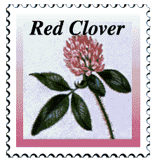Copyright &copy; 1997 WriteLine. All Rights Reserved. Red Clover stamp