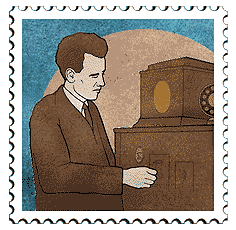 Copyright © 1998 WriteLine. All Rights Reserved. Philo T. Farnsworth stamp