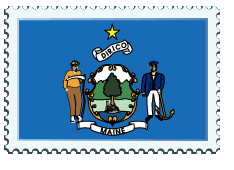 Copyright © 1997 WriteLine. All Rights Reserved. Maine flag