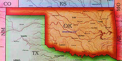© 1998 WriteLine. Oklahoma map